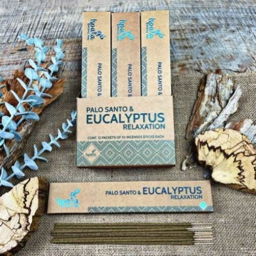 Relaxation by Ispalla - Palo Santo and Eucalyptus - 12 packs 10 sticks per pack