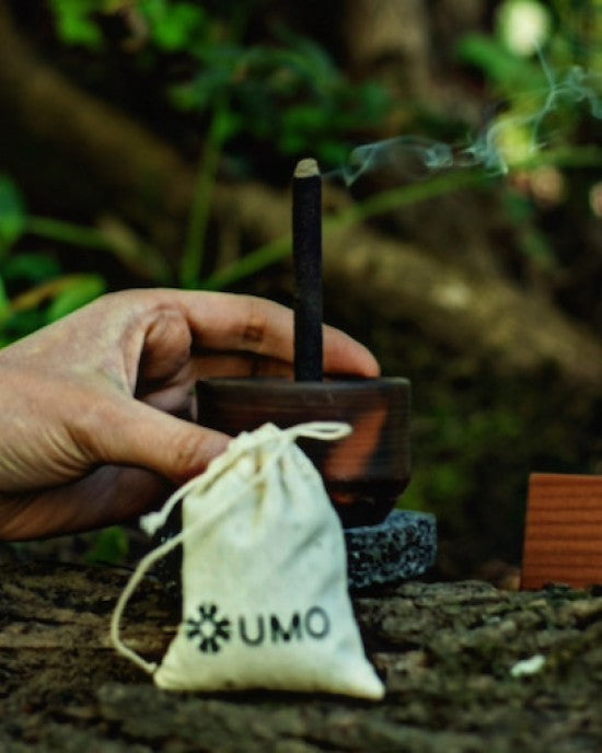 Incense Holder Gift Pack (Burner, Volcanic Soil plus 1x Incense Stick)