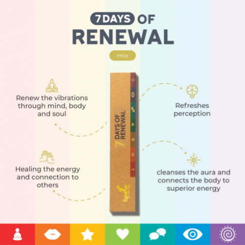 7 Days of Renewal by Ispalla - Palo Santo, Wild Herbs & Florals Incense