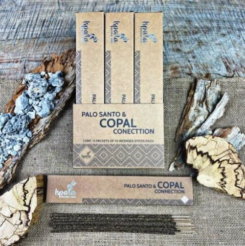 Connection by Ispalla - Palo Santo and Copal Incense - 12 packs 10 sticks per pk